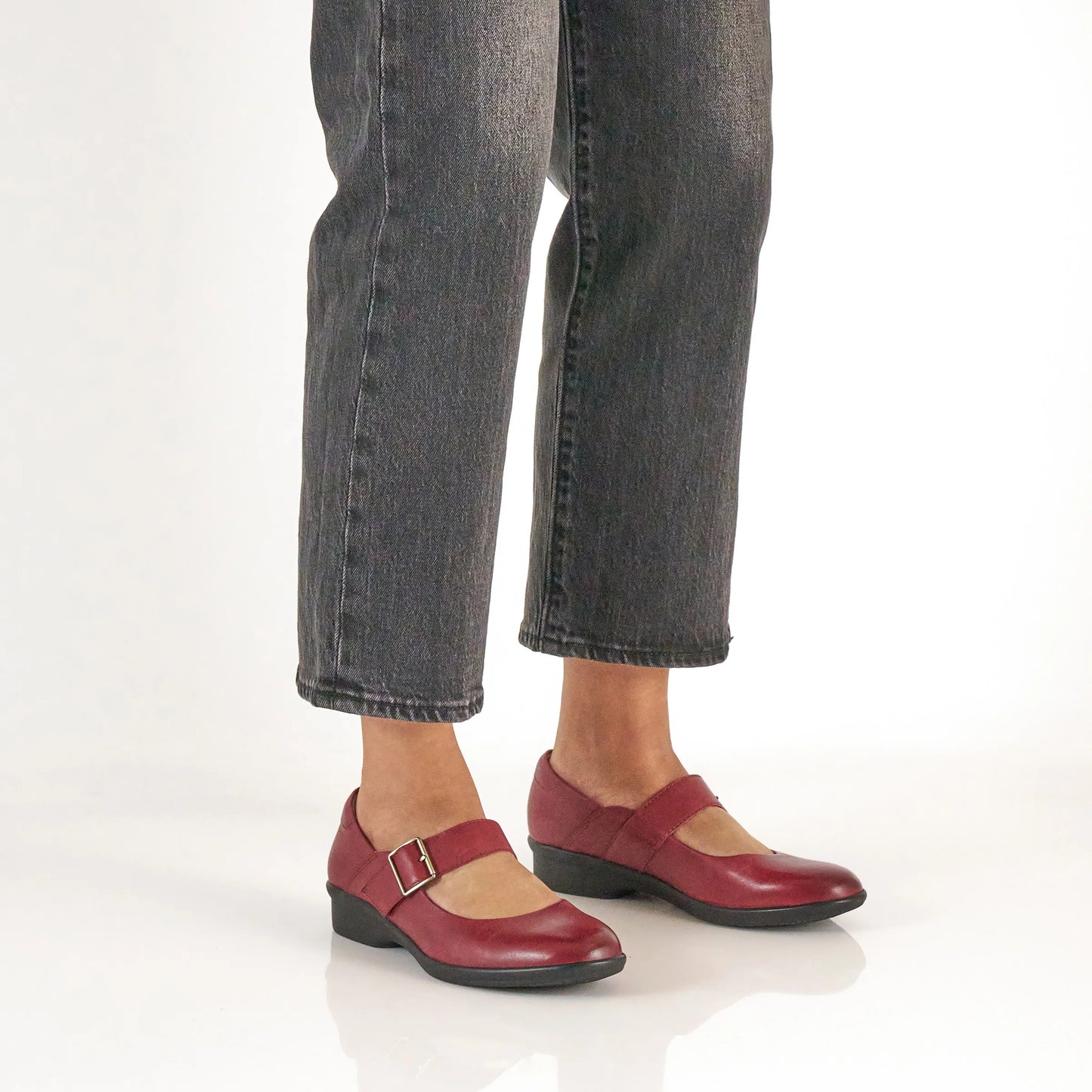 Collette Red Burnished Nubuck