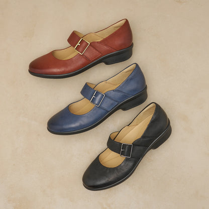 Collette Navy Burnished Nubuck