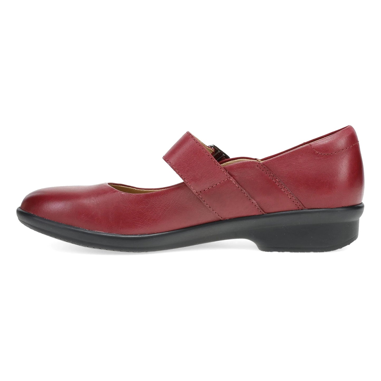 Collette Wide Red Burnished Nubuck