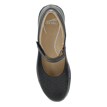 Stacy Wide Black Waxy Burnished