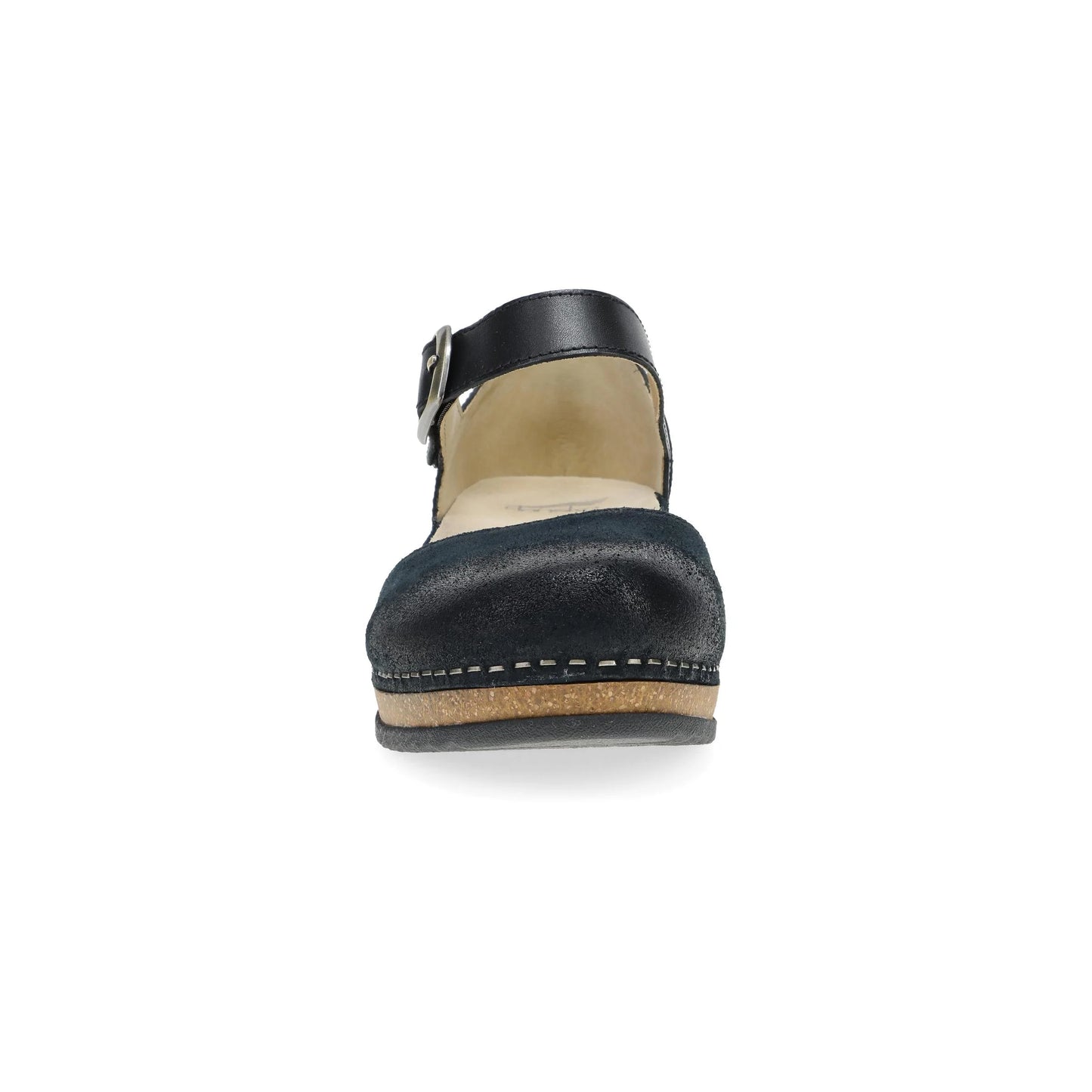 Mae Black Burnished Suede