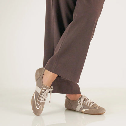 Milana Taupe/Gold Suede