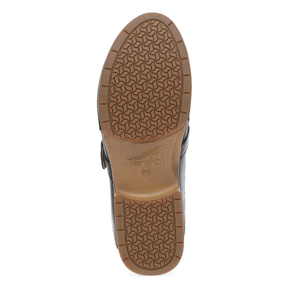 Margaret Black Burnished Calf Clog