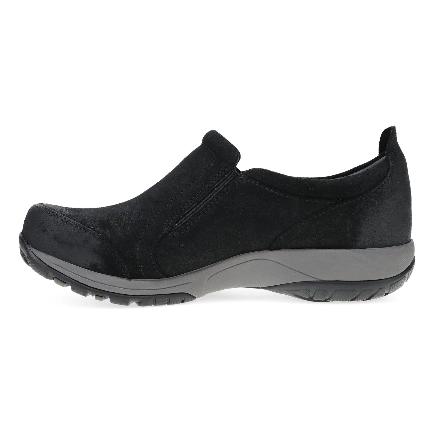 Pippy Black Waterproof Burnished Suede
