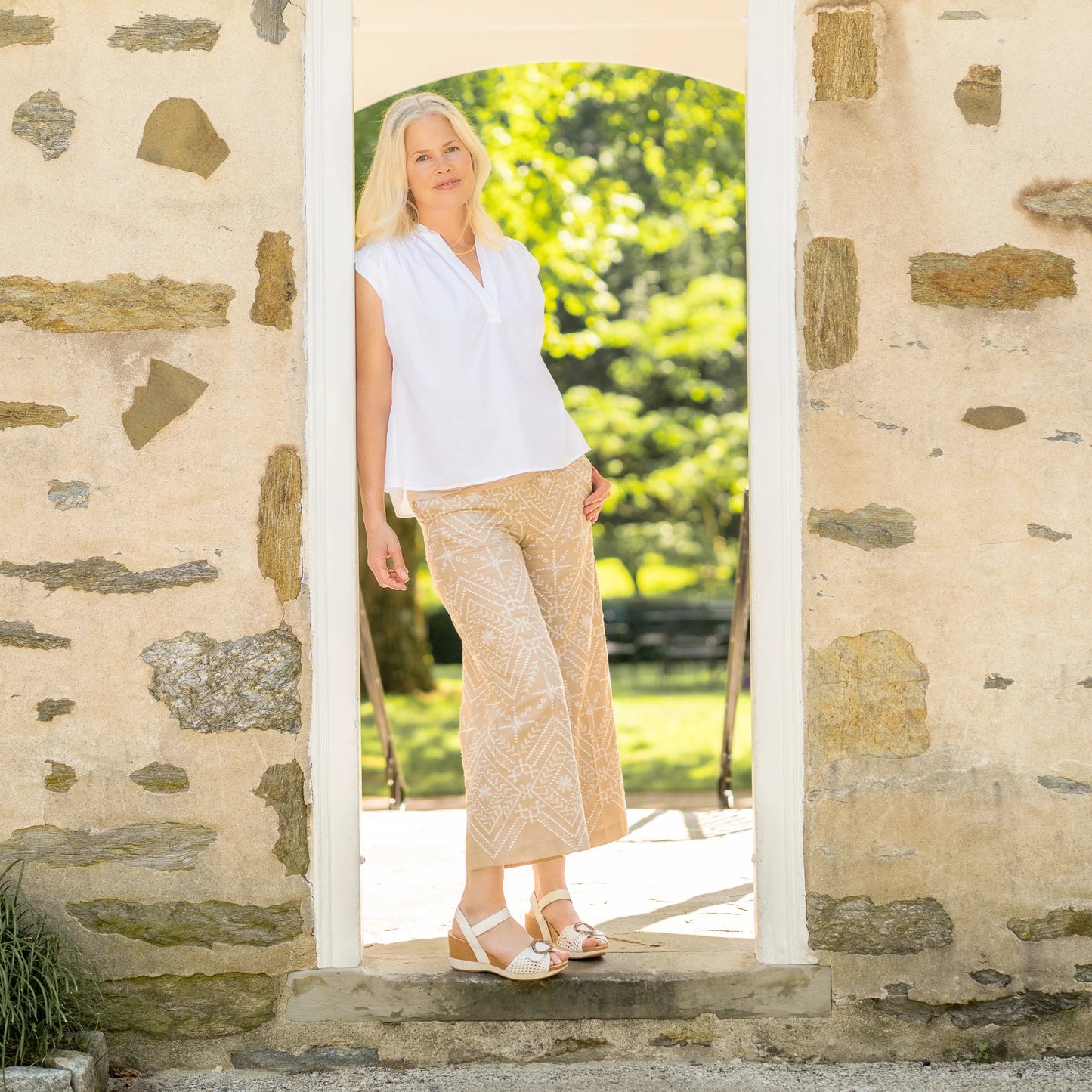 Stella White Woven
