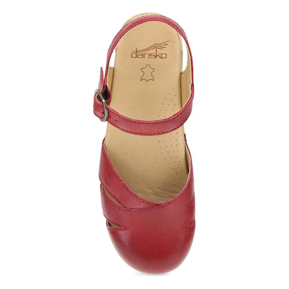 Margreta Red Burnished Nubuck
