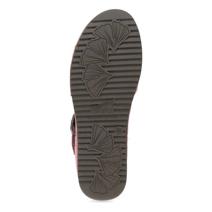 Mae Ash Rose Embroidered Suede