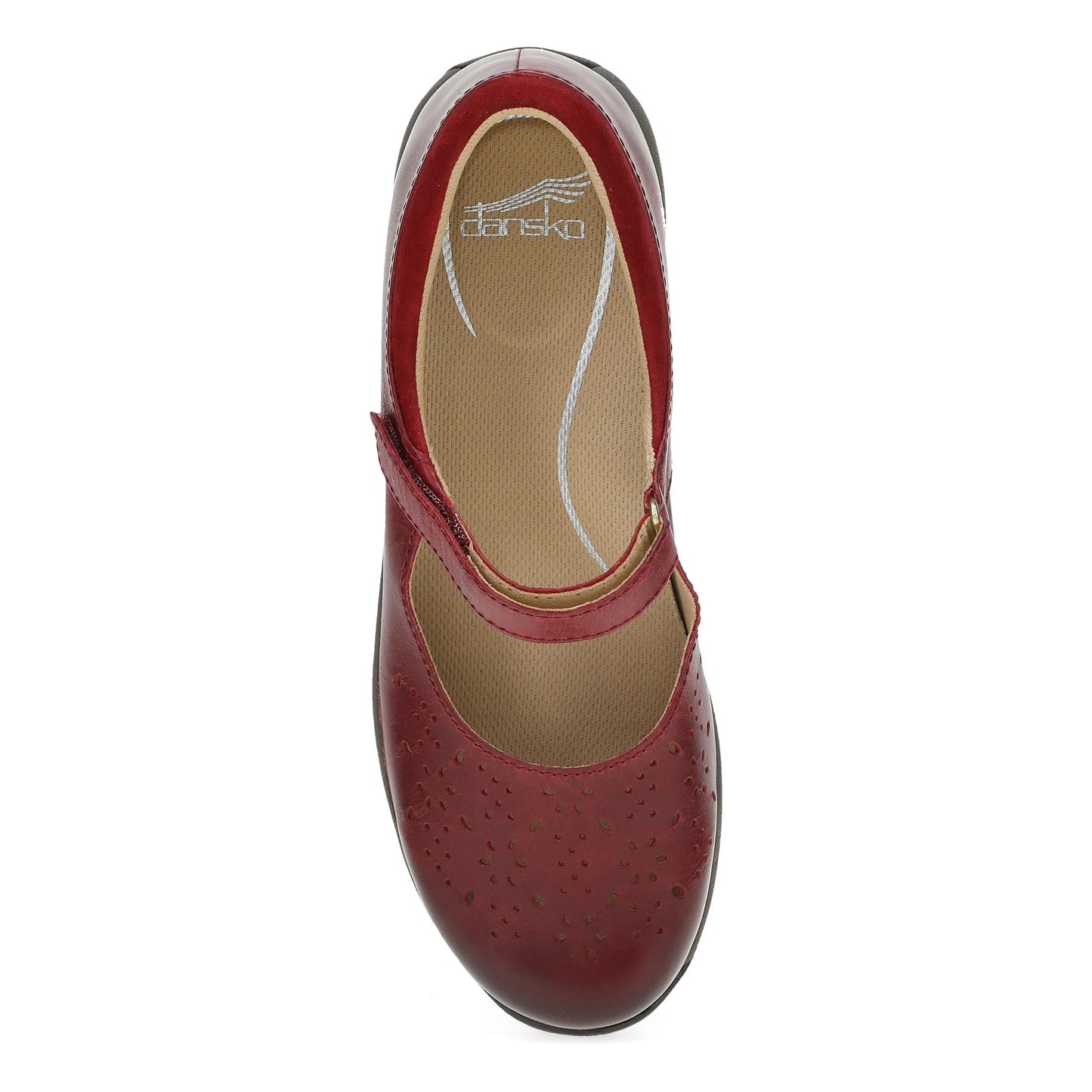 Stacy Wide Red Waxy Burnished