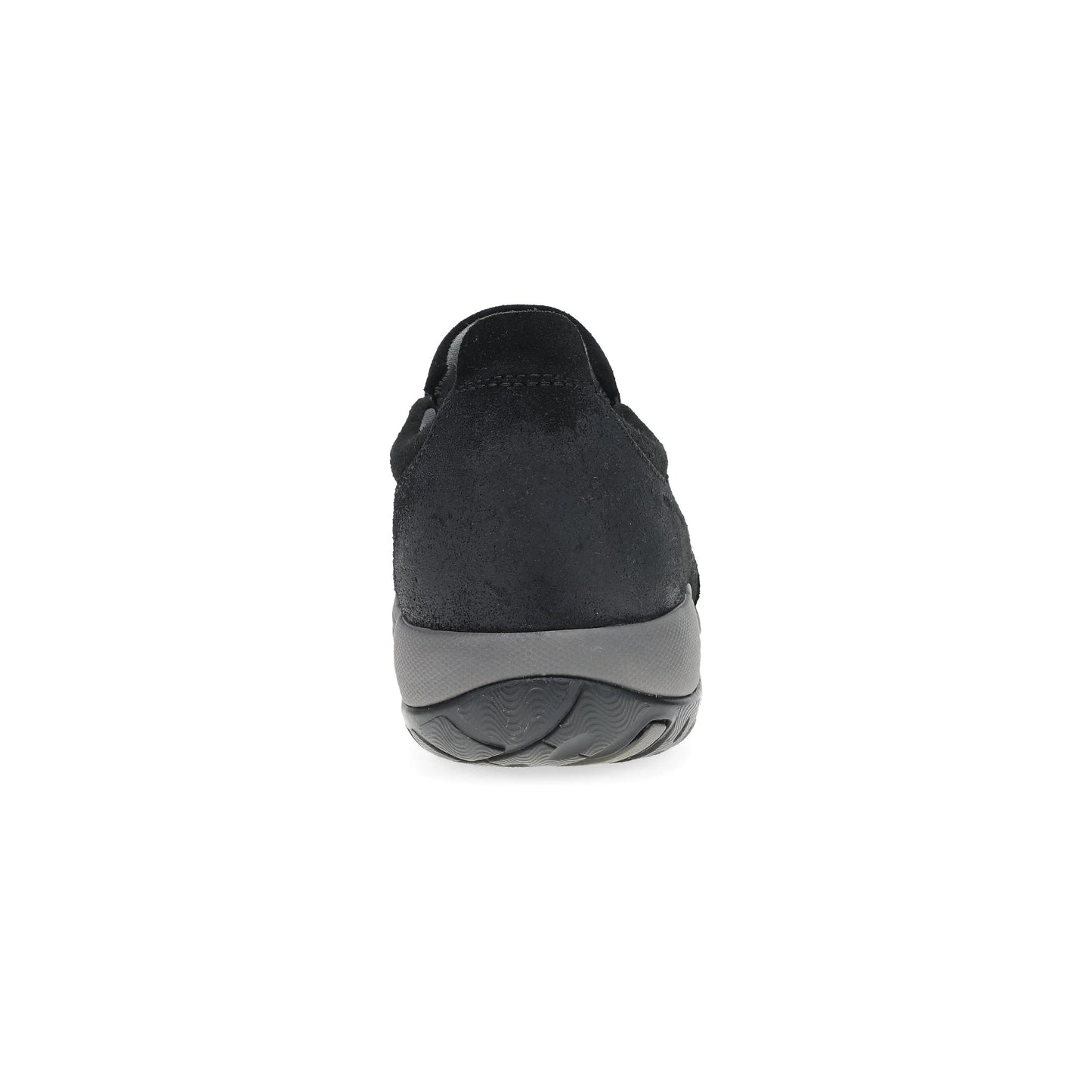 Pippy Wide Black Waterproof Burnished Suede