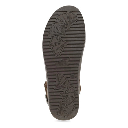 Merrin Stone Embossed Suede