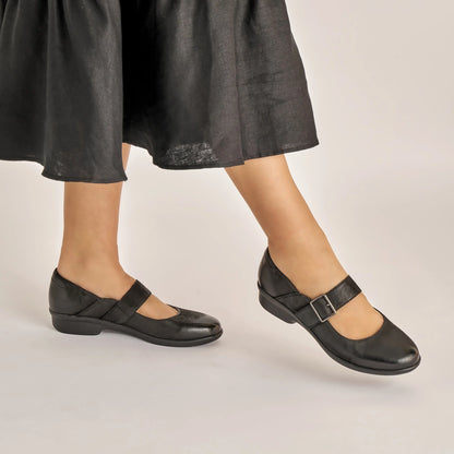 Collette Black Burnished Nubuck