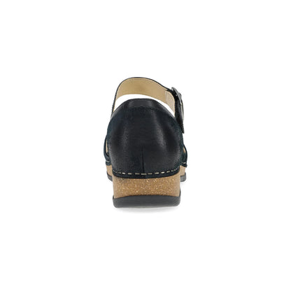 Mae Black Burnished Suede