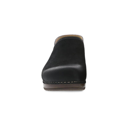 Brenna Black Burnished Suede