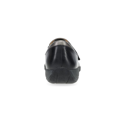 Stacy Wide Black Waxy Burnished