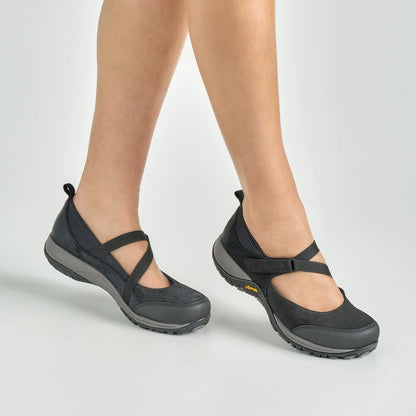 Primrose Black Burnished Suede