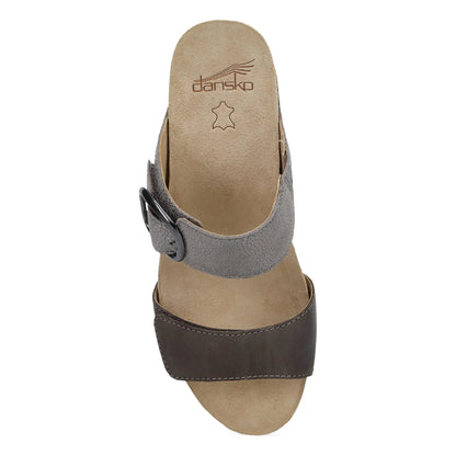 Shannon Pewter/Taupe Leather