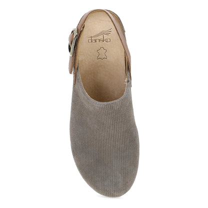 Merrin Stone Embossed Suede