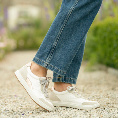 Josey White/Rose Gold Nappa