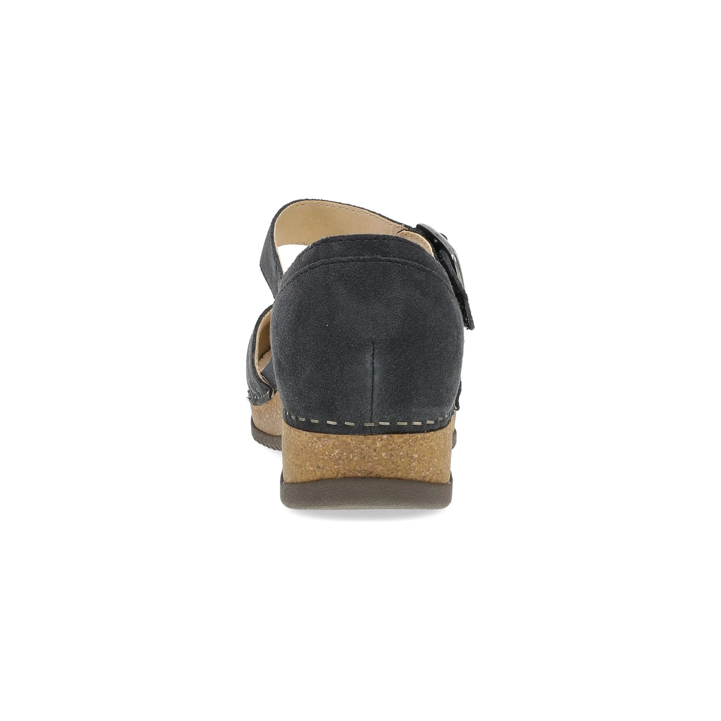 Mae Charcoal Embroidered Suede